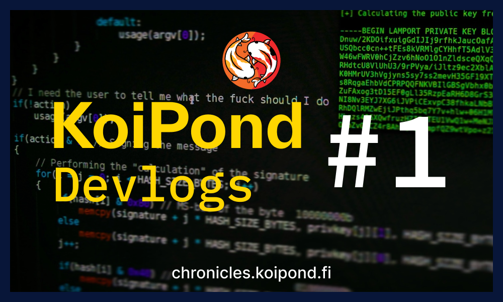 Koi Devlog #1 - MVP -> VIP